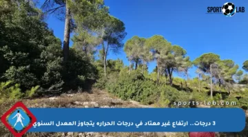 3 درجات.. ارتفاع غير معتاد في درجات الحرارة يتجاوز المعدل السنوي